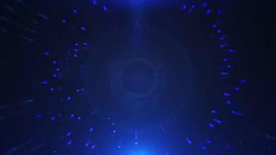 跳跃的圆形光点音符科技感背景视频视频的预览图